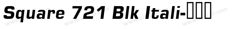 Square 721 Blk Itali字体转换